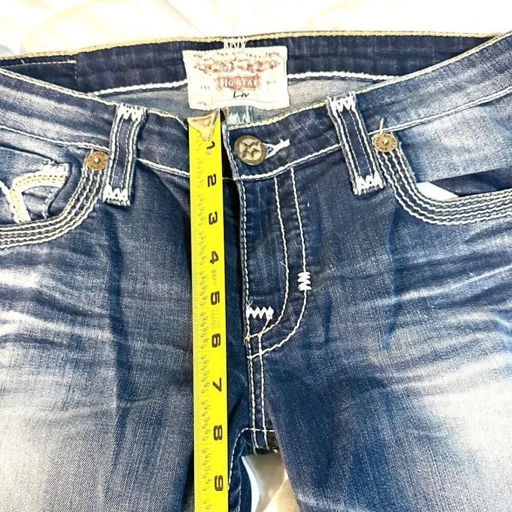 Big Star Jeans size 31 Inseam 25.5 Studded Bootcut